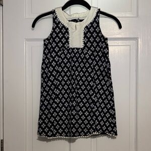 Carter's Black and White Sleeveless Casual Dress